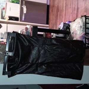 Finesse leather dress